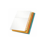 Cardinal® Poly Ring Binder Pockets, 8.5 x 11, Assorted Colors, 5/Pack 84007