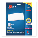 Avery® LABEL,LASR,.5X1.75,2M,WHT 05267