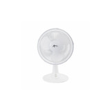 Alera® 12" 3-Speed Oscillating Desk Fan, Plastic, White ALEFAN122