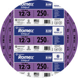 Romex 250 Ft. 12/3 Solid Purple NMW/G Electrical Wire 63947872