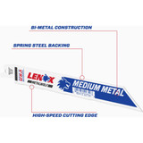 Lenox METALWOLF WAVE EDGE 8 In. 18 TPI Medium Metal Reciprocating Saw Blade, Bulk