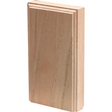 House of Fara 7/8 In. W. x 3-1/2 In. H. x 6 In. L. Oak Plinth Block