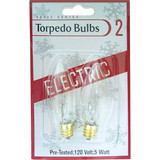 J Hofert Clear 5W Torpedo Candle Light Bulb (2-Pack) 1408-02