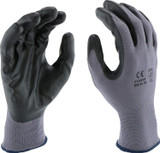 Large Foam Nitrile Palm Coated Polyester Gloves Dozen