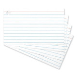 Universal® Ring Index Cards, Ruled, 3 X 5, White, 100/pack UNV47300