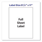 Avery® LABEL,ADRS,8.5X11,1-SH 05165 USS-AVE5165