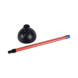 Boardwalk® Toilet Plunger, 18" Plastic Handle, 5.63" Dia, Red-black BWK09201EA USS-BWK09201EA