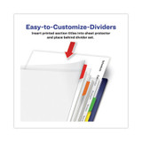 DIVIDER,PLSTC,8TAB/ST,AST