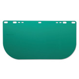 F20 Polycarbonate Faceshield, 8145LB, Uncoated, Dark Green, Unbound, 15.5 in L x 8 in H