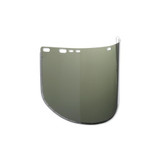 F30 Acetate Face Shield, 34-42 Acetate, Green-Dark, 15-1/2 in x 9 in
