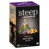 Bigelow® Steep Tea, Earl Grey, 1.28 Oz Tea Bag, 20/box RCB17700