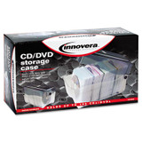 Innovera® Cd-dvd Storage Case, Holds 150 Discs, Clear-smoke IVR39502 USS-IVR39502