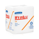 Wypall L30 Wipes 05812 White, 12.5"  x 12" Length (Case of 12,90 Wipes per Pack)