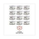 Universal® BOX,STG. HD. L-L-12PK,WHT 9522501 USS-UNV95225