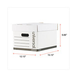 Universal® BOX,STG. HD. L-L-12PK,WHT 9522501 USS-UNV95225