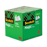 Scotch® Magic Tape Refill, 3" Core, 1" X 72 Yds, Clear, 3-pack 810-72-3PK USS-MMM810723PK