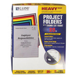 C-Line® Poly Project Folders, Letter Size, Assorted Colors, 25/box 62130