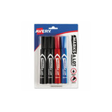 Avery® MARKER,PERM,REG,4/ST,AST 07905