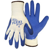 Boss� Flexi Grip� Crinkled Blue Latex Palm With Color Coded Hem