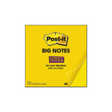 Post-it® Notes Super Sticky Big Notes, Unruled, 11 x 11, Yellow, 30 Sheets BN11