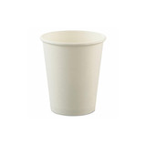 Dart Uncoated Paper Cups, Hot Drink, 8 Oz, White, 1,000/Carton U508NU