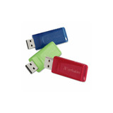 Verbatim® Store 'n' Go Usb Flash Drive, 16 Gb, Assorted Colors, 3/pack 99122