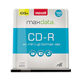 Maxell® Cd-R Discs, 700 Mb/80 Min, 48x, Spindle, Silver, 100/pack 648200