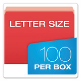 Pendaflex® FOLDER,FIL,STR CUT,LTR,RD 152 RED USS-PFX152RED