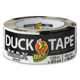 Duck® Max Duct Tape, 3" Core, 1.88" X 20 Yds, White 241620