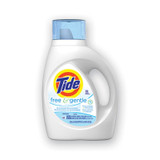 Tide® Free and Gentle Laundry Detergent, 32 Loads, 42 oz Bottle, 6/Carton 41823
