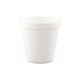 Dart® Foam Containers, Squat, 16 oz, White, 25/Bag, 20 Bags/Carton 16MJ20