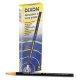 Dixon® China Marker, Black, Thin Lead, Dozen X00081 USS-DIX00081
