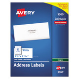 Avery® LABEL,COPY,1.5X2.81,21C 05360