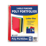 C-Line® FOLDER,PORT,POLY,3-HOLE 32930 USS-CLI32930