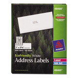 Avery® LABEL,ADD,ECO,30UP,WH 48460