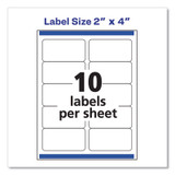 Avery® LABEL,SHIPPING,2X4,100-PK 18163 USS-AVE18163