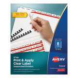 Avery® INDEX,LSR/IJ,8TAB,25ST/BX 11444