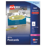 Avery® CARD, CLR LSR4X6 80/BX,WH 05889