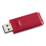 Verbatim® Store 'n' Go Usb Flash Drive, 128 Gb, Red 98525 USS-VER98525
