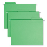Smead™ FasTab Hanging Folders, Letter Size, 1/3-Cut Tabs, Green, 20/Box 64098