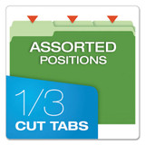 FOLDER,FIL,1/3 CUT,LTR,GN