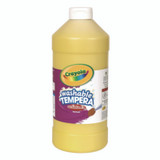 Crayola® Artista Ii Washable Tempera Paint, Yellow, 32 Oz Bottle 543132034