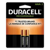 Duracell® Rechargeable Staycharged Nimh Batteries, Aaa, 2/pack DX2400B2N
