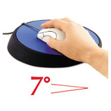 Allsop® Wrist Aid Ergonomic Circular Mouse Pad, 9" Dia., Cobalt 26226 USS-ASP26226