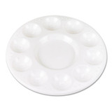 Creativity Street® TRAY,ROUND PAINT,10PK,WHT PAC5924