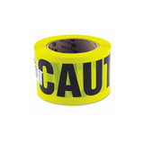 Great Neck® Caution Safety Tape, Non-Adhesive, 3" X 1,000 Ft, Yellow 10379