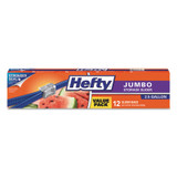 Hefty® Slider Bags, 2.5 Gal, 0.9 Mil, 14.38" X 9", Clear, 12/box R83812