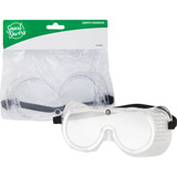 Smart Savers Clear Frame Safety Goggles with Anti-Fog Clear Lenses Pack of 12