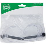 Smart Savers Clear Frame Safety Goggles with Anti-Fog Clear Lenses