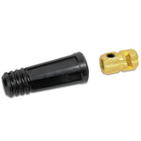 Dinse Style Cable Plug and Socket, Female, Ball Point Connection, 1/0-2/0 Cap